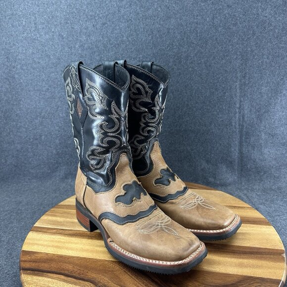 JB Dillon Reserve Men Size 6.5D Brown Leather Western Cowboy Boots JBR2002 W Box - Picture 2 of 11